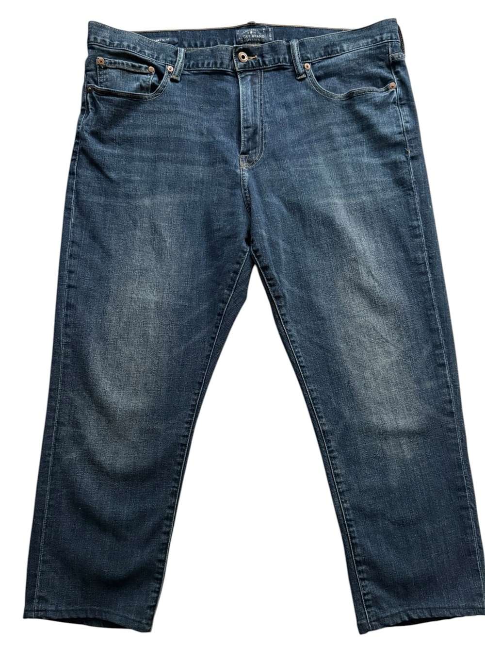 Lucky Brand 410 Athletic Straight Jeans 40 x 25 Altered Short Fit Excellent